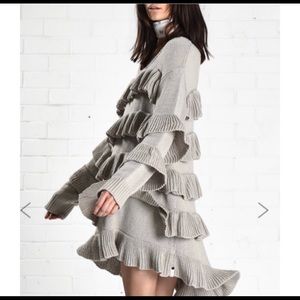 One Teaspoon Free People Poncho Dress with Frills